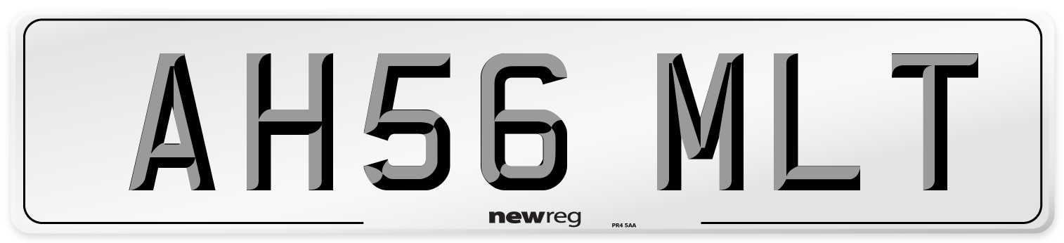 AH56 MLT Number Plate from New Reg